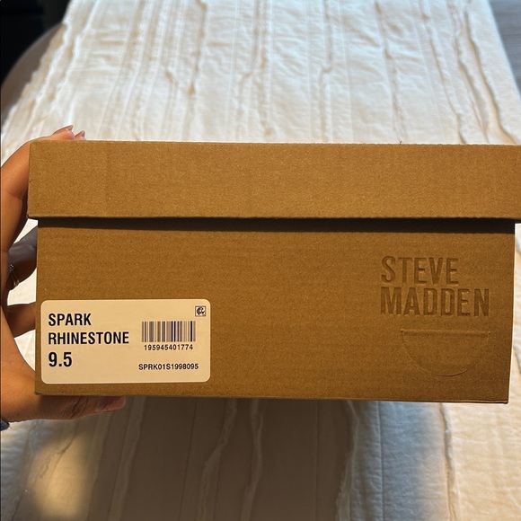 Steve Madden Spark Embellished Ankle Strap Heel - Picture 5 of 7